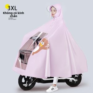 RAINCOAT BEAR | Áo mưa toàn thân cho nữ đi xe điện chống thấm dày dặn size lớn áo mưa đi xe máy thời trang
