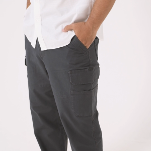MGee Celana Cargo Panjang Pria Stretch Mgee Greg C029 Dark Grey