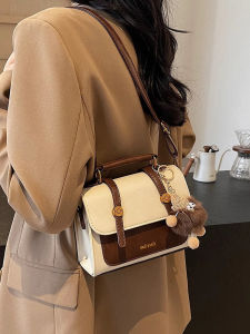 Charics&Kittn Retro Womens Handbag Summer New Leather Crossbody Bag Fashionable Small Square Bag Soft Handle Casual Style