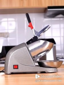 Mesin Serut Es Dua Mata Pisau Ice Crusher Mesin Es Serut  Penghancur Es Batu Daya 500 Watt