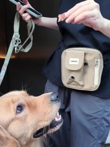 Hidream Toast Dog Treat Training Waist Bag Easy Opening Waterproof Nylon Crossbody Pet Walking Pouch For Puppy