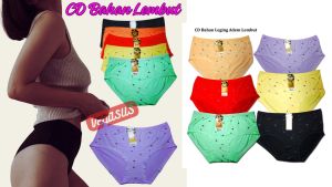 6Pcs Celana Dalam Wanita Remaja/CD Perempuan HVT Lembut dan Adem Bahan Legging Street-Aurora Store