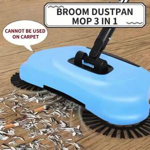 Hand Push Floor Sweeper Hand Push Carpet Sweeper Non-Electric Vacuum Sweep Sweeper Floor Cleaning Tools for Home Sweeping
