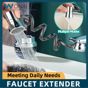 Silver Faucet Extender Metal Universal Bathroom Kitchen Pressurized Shower Anti Splash Faucet New Multi Mode Selection