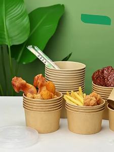 YINGXIKE | Disposable Thickened Paper Bowls 200 Packs
