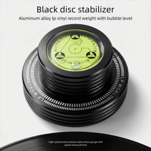 HIFIDIY Aluminum Alloy Universal 50Hz LP Vinyl Record Player Disc Turntable Stabilizer with Level  Weight Clamp Music Player