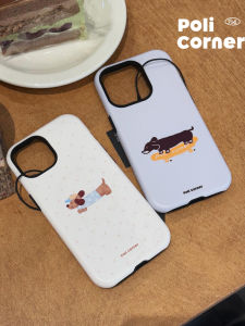 Zhaolu Si Sausage Dog Super Cute Beautiful  16Pro Anti-Fall Magnetic Full Cover Two-In-One Film 17Promax Matte 14Pro Phone Case