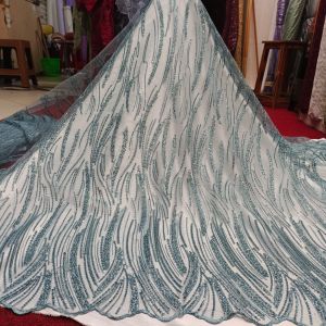 Baru! Tulle bordir spenggel Full payet Motif Salurr