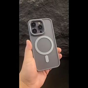 I TECH Magnetic Shockproof Full Drop Protection Matte Case Frosted & Diamond Textured Lens Protect Case For iphone 16 15 14 13 12 11 Pro Max