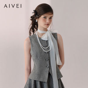 AIVEI | Slim Waist Suit Vest Outerwear