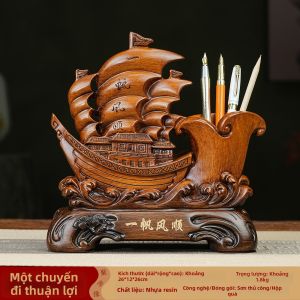 JUSHANYUAN | Tàu Buồm Phong Thủy Tidy Desk