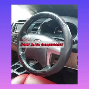 Cover Stir New Cavelar Carbon Glossy Sarung Stir Steering Wheel Bagus Murah & Berkualitas