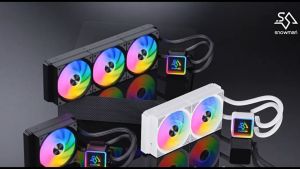 Snowman KS-Black ชุดน้ำCPUระบบปิดประสิทธิภาพสูง ระบบไฟARGB intel-AMD สินค้าใหม่ คุณภาพดี ราคาถูก