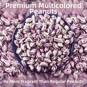 Multicolored Freshly Dried Peanuts Snack