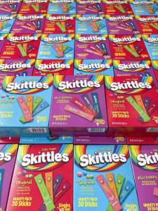 HỘP 30 GÓI BỘT PHA NƯỚC TRÁI CÂY Skittles Zero Sugar Variety Pack Singles-to-Go Powdered Drink Mix KHÔNG ĐƯỜNG - CAFFEINE - BÉO - LOW CALORIE 86g