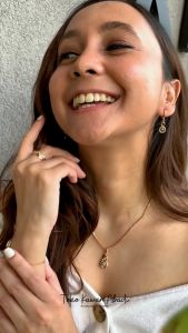 Gelang Tangan Xuping Gold Silver Model Serut Permata Puji 116