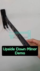 (Upside Down Minor) Aluminium Balcony Wall Mounted Foldable Clothes Drying Rack Clothes Hanger Space Saving Rack
