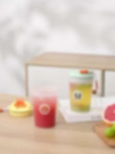 WORTHBUY | Bình Nước Nhựa Dễ Thương 350ML Cho Bé Có Dây Đeo Dùng Cho Thể Thao Du Lịch Chống Rò Rỉ Chịu Nhiệt Thân Thiện Với Môi Trường Thiết Kế Hoạt Hình