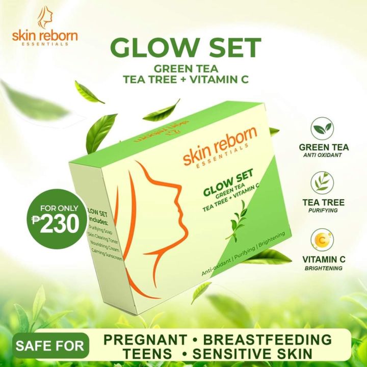 Skin Rebornn Essentials Glow Set Safe for Breastfeeding Pregnant