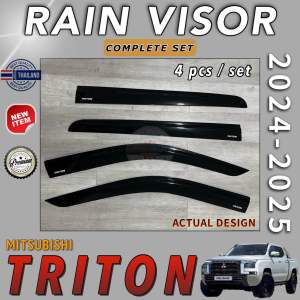 Mitsubishi Triton 2024 2026 Rain Visor Thailand Quality