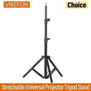 Universal Metal Tripod Stand Projector Bracket Extendable to 1.6M Aluminum Alloy Interface Adjustable Height for Projector