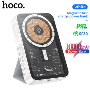 HOCO Pin Sạc Dự Phòng Chính Hãng Q10A 100% Pin Sạc Dự Phòng Sạc Nhanh Không Dây Từ Tính PD20W 10000MAh Giá Đỡ Điện Thoại Pin Dự Phòng Bên Ngoài Di Động Cho iPhone Xiaomi Pin Dự Phòng Giá Đỡ Điện Thoại Di Động