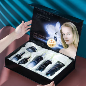 Landai Black Box Skincare Set Moisturizing Anti-Aging Brightening Hydrating Beauty Cosmetic Products for All Skin Types