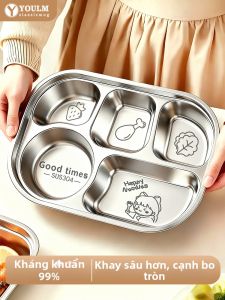 YOULUNMEI | Đĩa Phân Cách Inox 304 cho Trẻ Em