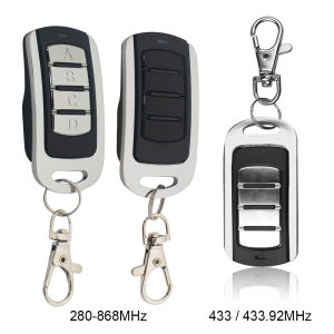 Universal Garage Door Remote Control 280MHz to 868MHz Multifrequency Command Transmitter 433mhz Fixed Code Gate Keychain