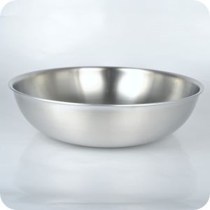 Universal 18/10 Stainless Steel Basin for Washing Vegetables Making Dough Hot Pot Gas Induction Cooker 30-36cm round Shape