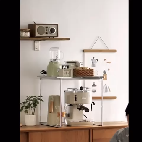Ⓜ️SG SELLERⓂ️ Metal Removable Tray Microwave Oven Rack | Kitchen Shelf ...