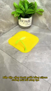 Miếng Đậy Nắp Cống Thoát Nước Hình Mầm Cây Bằng Silicon Ngăn Khí Mùi Hôi - Chống Côn Trùng