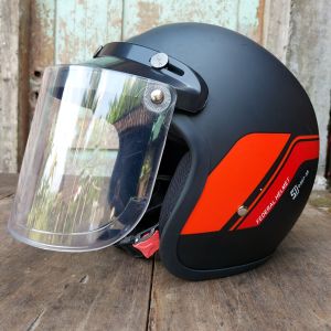 Helm Honda GL Series Black Red
