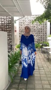 ABSTRAK DRESS GAMIS TWILL RAYON CANDI MEKAR GAMIS BATIK CAP ABSTRAK PEKALONGAN