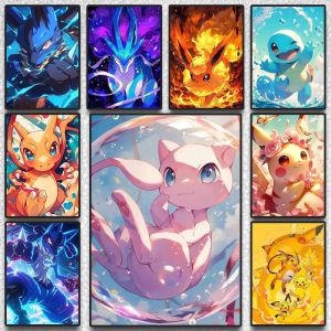 Bandai | Pokemon Peripherals Gyarados Kyogre Lapras Anime Wall Art Canvas Poster
