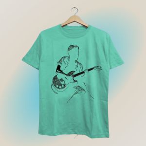 Baju Kaos Distro pria Dewasa motif Gitar