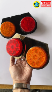 ไฟราวข้างคลาสสิค Stop lamp รุ่น Nine spot สว่างกว่าด้วย LED 9 ดวง รองรับไฟ 24v สำหรับรถบรรทุก มีสีให้เลือก จับคู่ได้