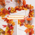 Artificial Maple Leaf Vines Silk Fall Foliage Garland for Home Wedding Party Decor Hanging Easy to Install DIY Craft Decorations. 