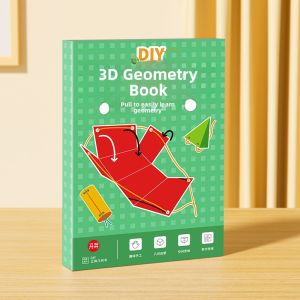 Childrens DIY 3D Geometric Book Space Thinking Model Primary School Math Rope Evolution Geometry Shape Educational Toy Book