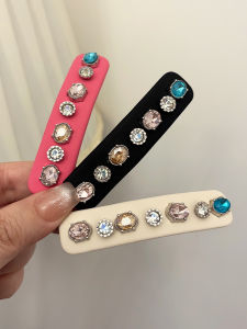 K-style New Arrival Fancy Rhinestone Side Clip Exquisite Cropped Hair Clip Bang Clip Shiny BB Clip Break Clip Hairpin Female
