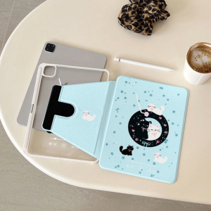 เคสไอแพด Air7 Air6 หมุนได้ 360° ดนตรี น้องเหมียว มีที่ใส่ปากกา iPad Gen10 Gen11 Pro11 12.9 2025