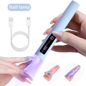 UV Light for Gel Nails Mini UV Nail Lamp Professional LED Light for Curing Gel Polish 2 Timing Modes for DIY Home Salon
