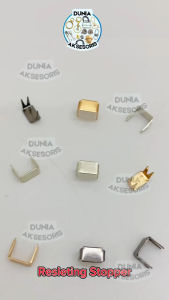 Aksesoris Tas Stopper / Matian Daun Resleting (Tancap Siap Pakai - Cocok utk Jaket / Tas) - (IMPORT)