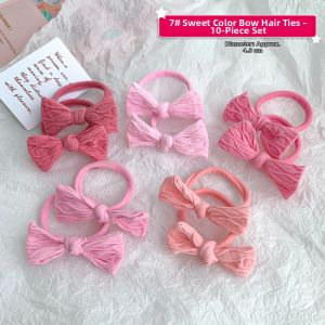 Elastic Bow Hair Ties for Children