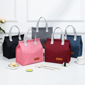 Fashion Portable Thermal Insulation Lunch Bag Lunch Box Storage Handbag Lunch Bag