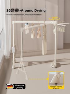 BIREN | Multi-function Foldable and Extensible Clothes Drying Rack