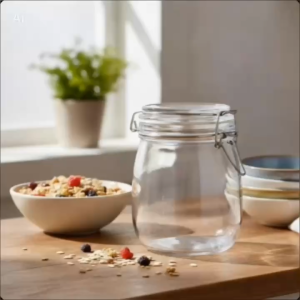 Hũ Thủy Tinh 750ml Nắp Cài Kín Khí HNG750 - Bình Đựng Đồ Khô Bánh Kẹo Thực Phẩm Cao Cấp