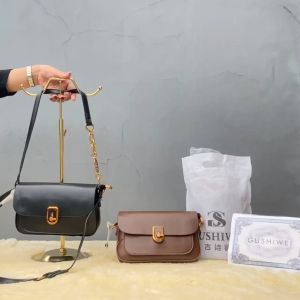Tas Selempang Wanita Import Merk GuShiWei Kulit Pu Tali Semi Rantai Tas Bahu Cewek Premium Kekinian Ada Sertifikat 215082 1508