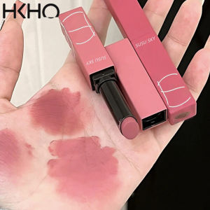 HKHO Thin Tube Matte Lipstick Milk Tea Bean Paste Color Long Lasting Lipstick Liptint