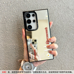 เคสโทรศัพท์ Samsung S25 Ultra แบบครอบเต็ม ดีไซน์น่ารัก กระจก ลายแมว ดีไซน์ ZOA ป้องกันรอยขีดข่วน ดีไซน์เรียบง่าย สำหรับผู้หญิง